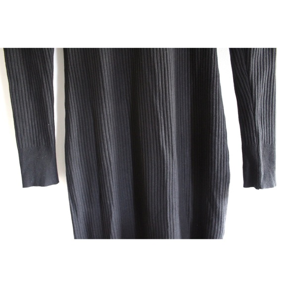 Who What Wear High Neck Puff Shoulders Ribbed Long Sleeve Dress NWT XS - Picture 3 of 8